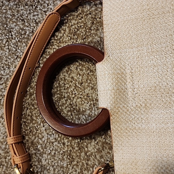 Anthropologie Rattan/Straw Satchel/Crossbody - Picture 2 of 3